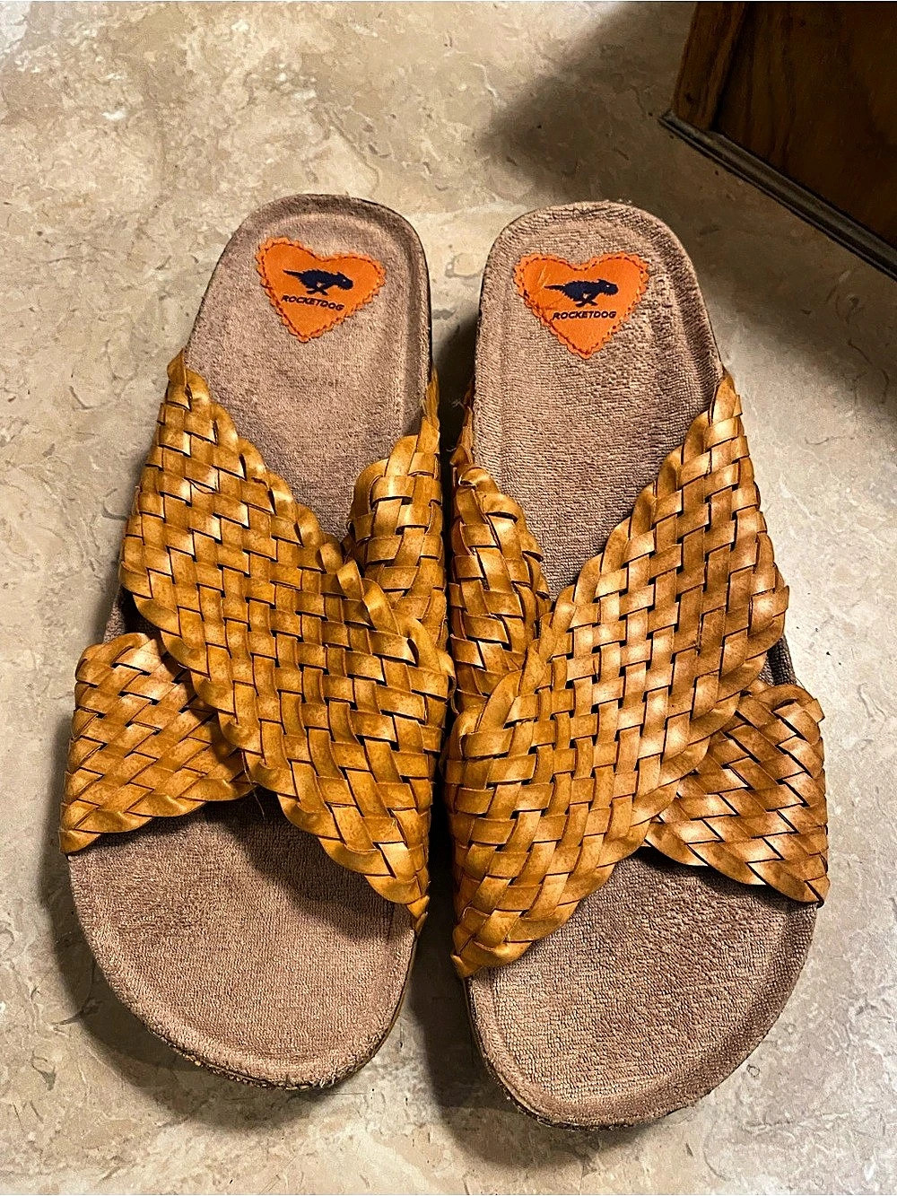 Rocket Dogs Woven Strap Sandals Brown US 10